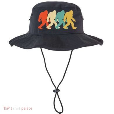 Bigfoot Silhouette Retro Pop Art Sasquatch Bucket Hat