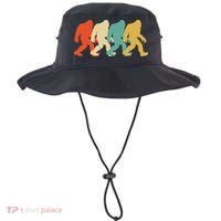 Bigfoot Silhouette Retro Pop Art Sasquatch Bucket Hat thumb 0