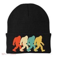 Bigfoot Silhouette Retro Pop Art Sasquatch Beanie thumb 0