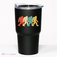 Bigfoot Silhouette Retro Pop Art Sasquatch Tumbler thumb 0