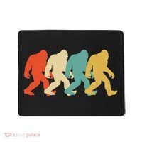 Bigfoot Silhouette Retro Pop Art Sasquatch Mousepad thumb 0