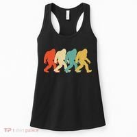 Bigfoot Silhouette Retro Pop Art Sasquatch Women's Tank Top thumb 0