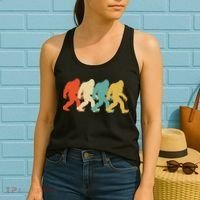 Bigfoot Silhouette Retro Pop Art Sasquatch Women's Tank Top thumb 2