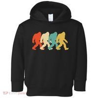 Bigfoot Silhouette Retro Pop Art Sasquatch Toddler Hoodie thumb 0
