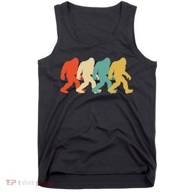 Bigfoot Silhouette Retro Pop Art Sasquatch Tank Top
