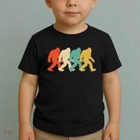 Bigfoot Silhouette Retro Pop Art Sasquatch Toddler T-Shirt thumb 2
