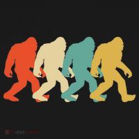 Bigfoot Silhouette Retro Pop Art Sasquatch Visor thumb 3