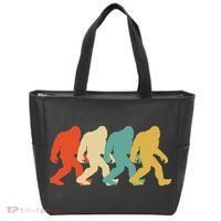 Bigfoot Silhouette Retro Pop Art Sasquatch Tote Bag thumb 0