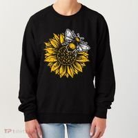 Bumblebee Sunflower Springtime Save The Bees Honeybee Women's Sweatshirt thumb 0
