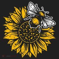 Bumblebee Sunflower Springtime Save The Bees Honeybee Women's Sweatshirt thumb 2