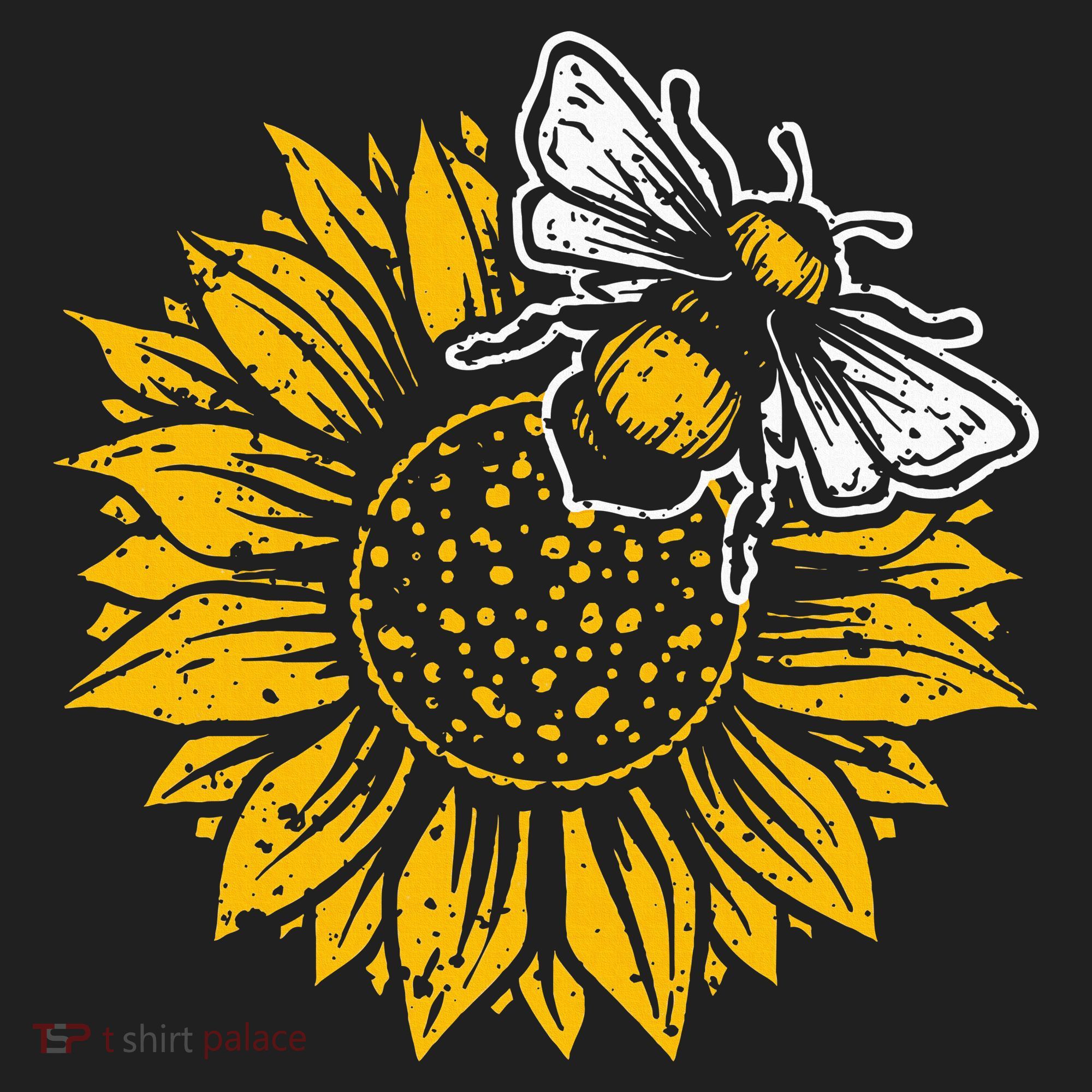Bumblebee Sunflower Springtime Save The Bees Honeybee Women's Sweatshirt