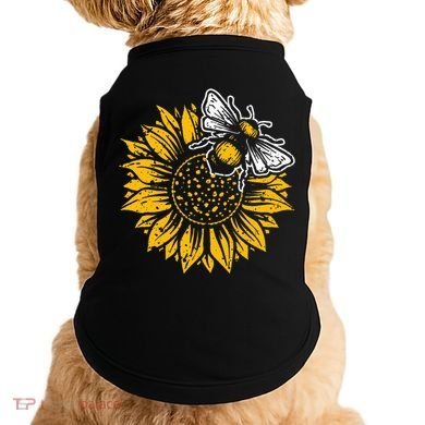 Bumblebee Sunflower Springtime Save The Bees Honeybee Doggie Tank