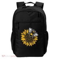 Bumblebee Sunflower Springtime Save The Bees Honeybee Backpack thumb 0