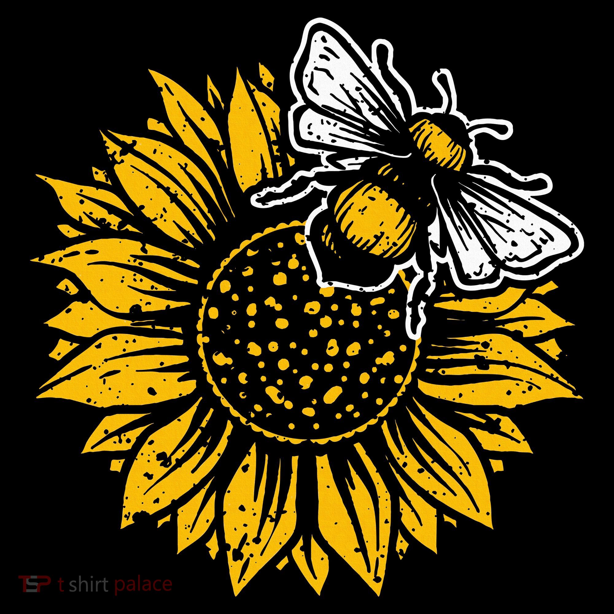 Bumblebee Sunflower Springtime Save The Bees Honeybee Women's Hoodie