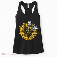 Bumblebee Sunflower Springtime Save The Bees Honeybee Women's Tank Top thumb 0