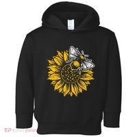 Bumblebee Sunflower Springtime Save The Bees Honeybee Toddler Hoodie thumb 0