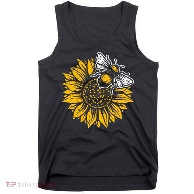 Bumblebee Sunflower Springtime Save The Bees Honeybee Tank Top