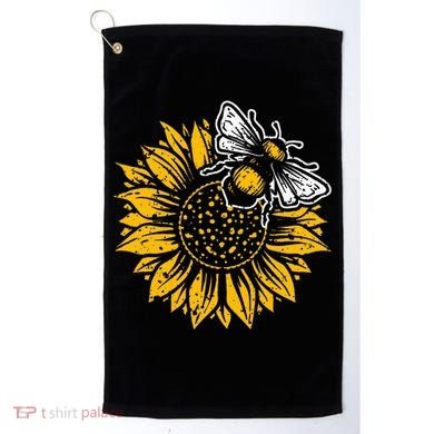 Bumblebee Sunflower Springtime Save The Bees Honeybee Golf Towel