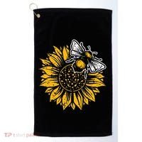 Bumblebee Sunflower Springtime Save The Bees Honeybee Golf Towel thumb 0
