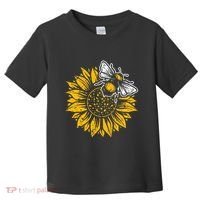 Bumblebee Sunflower Springtime Save The Bees Honeybee Toddler T-Shirt thumb 0