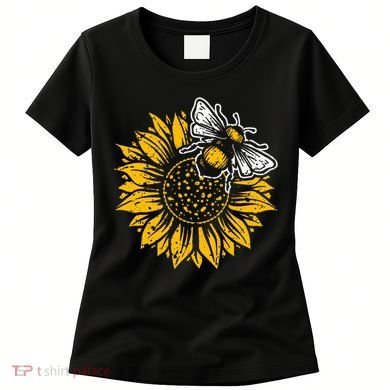 Bumblebee Sunflower Springtime Save The Bees Honeybee Women's T-Shirt