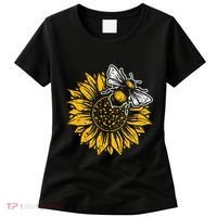 Bumblebee Sunflower Springtime Save The Bees Honeybee Women's T-Shirt thumb 0