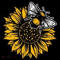 Bumblebee Sunflower Springtime Save The Bees Honeybee Women's T-Shirt thumb 6