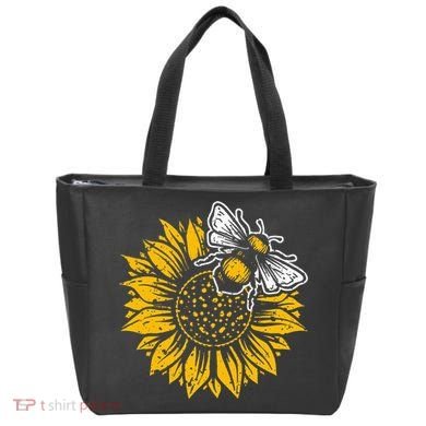 Bumblebee Sunflower Springtime Save The Bees Honeybee Tote Bag