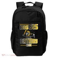 Big Sis Sister Birthday Crew Party Excavator Backpack thumb 0