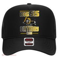 Big Sis Sister Birthday Crew Party Excavator Hat thumb 0