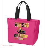 Big Sis Sister Birthday Crew Party Excavator Tote Bag thumb 3