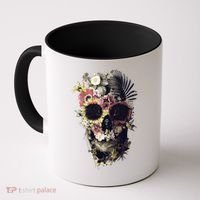 Bloom Skull Sunflower Coffee Mug thumb 0