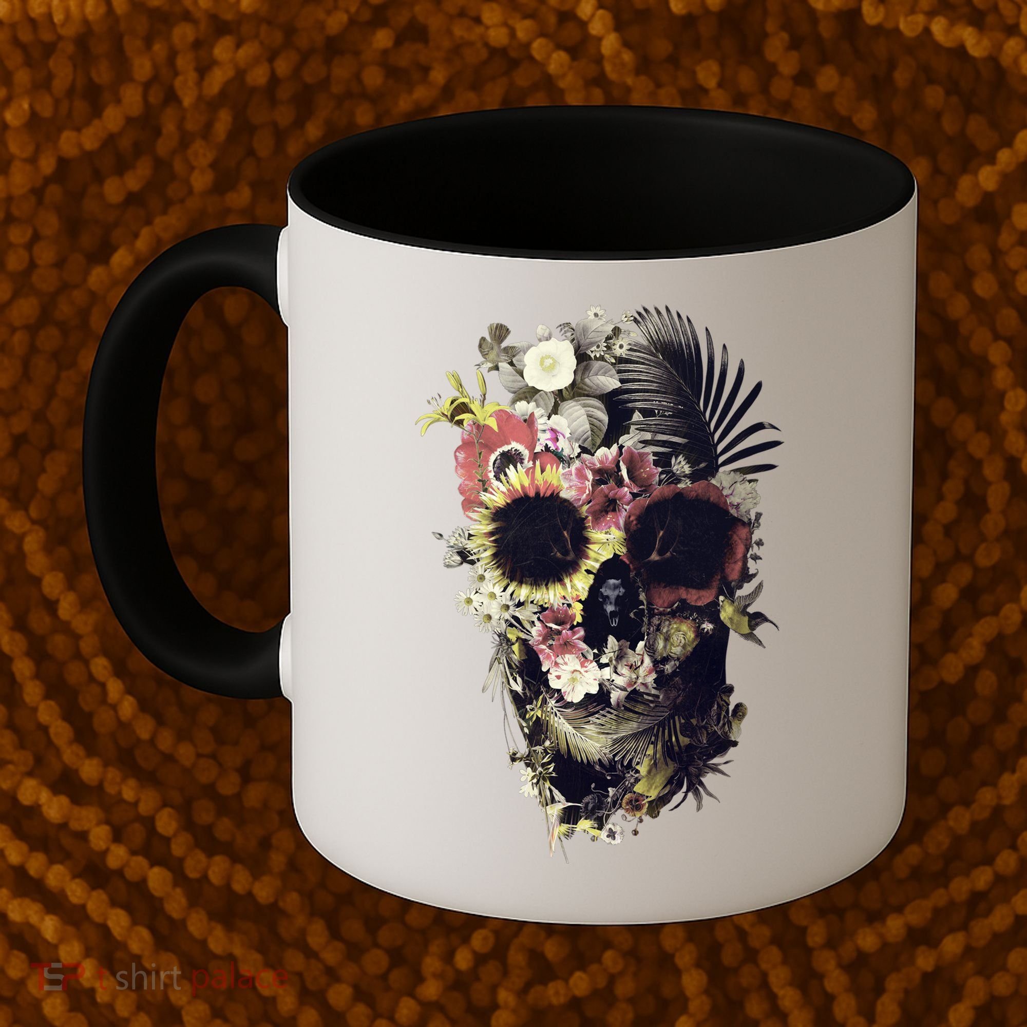 Bloom Skull Sunflower Coffee Mug