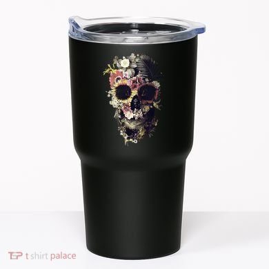 Bloom Skull Sunflower Tumbler