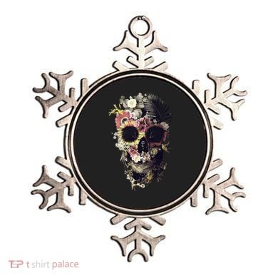 Bloom Skull Sunflower Ornament