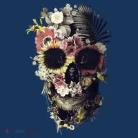 Bloom Skull Sunflower Doggie Tank thumb 4