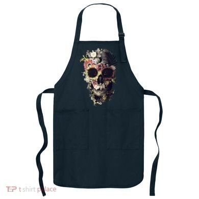 Bloom Skull Sunflower Apron