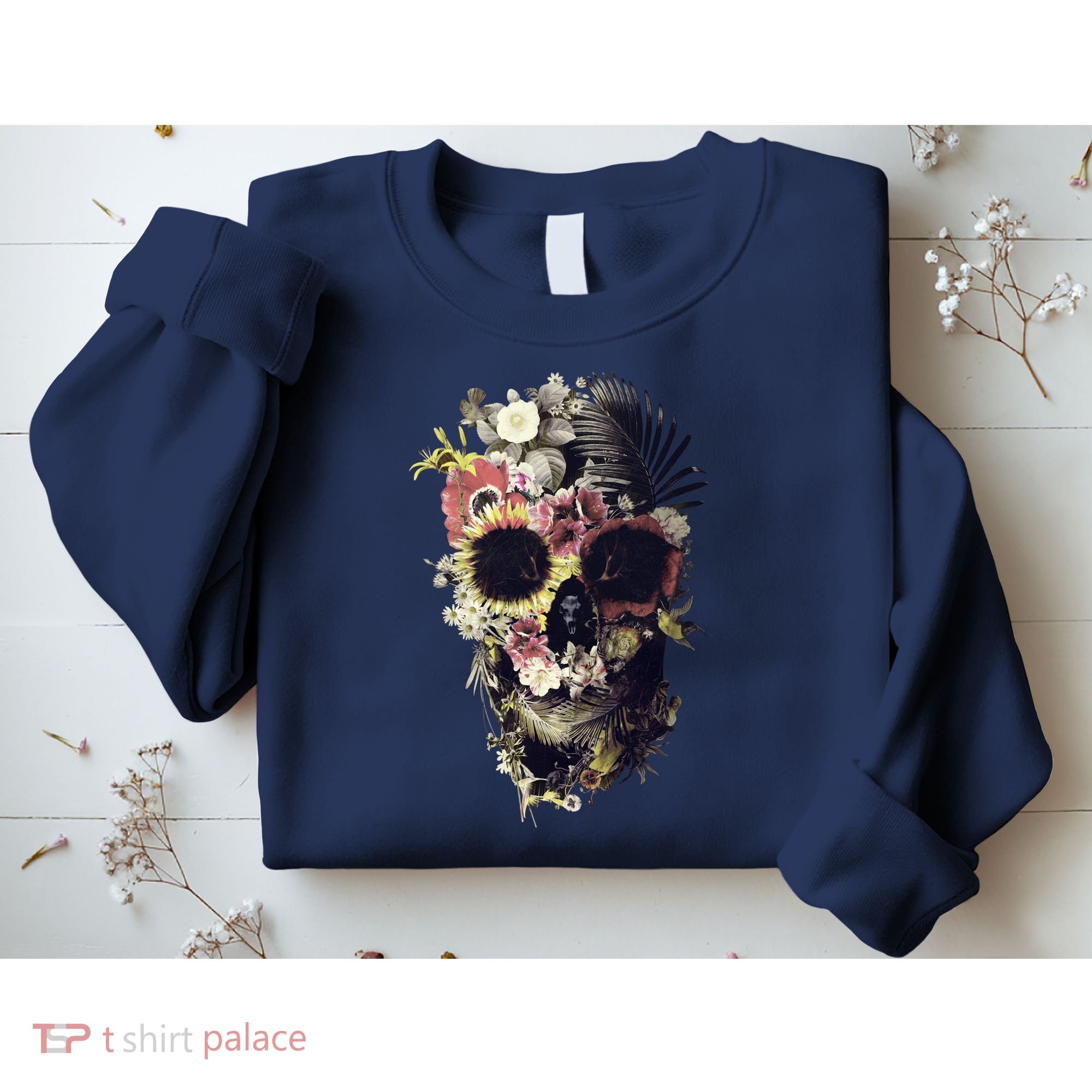 Bloom Skull Sunflower Sweatshirt