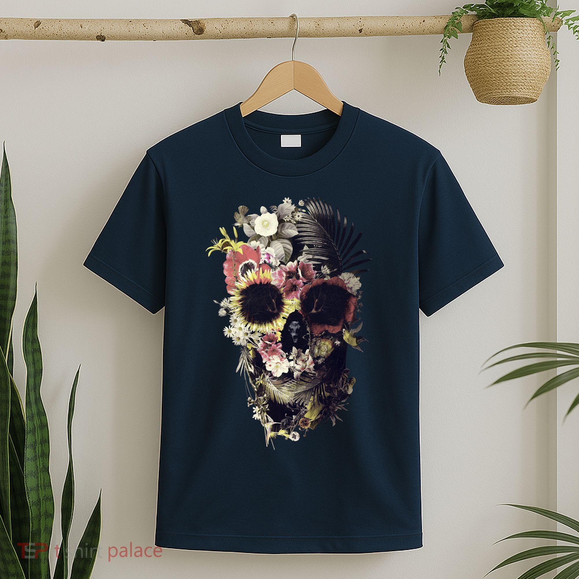 Bloom Skull Sunflower T-Shirt