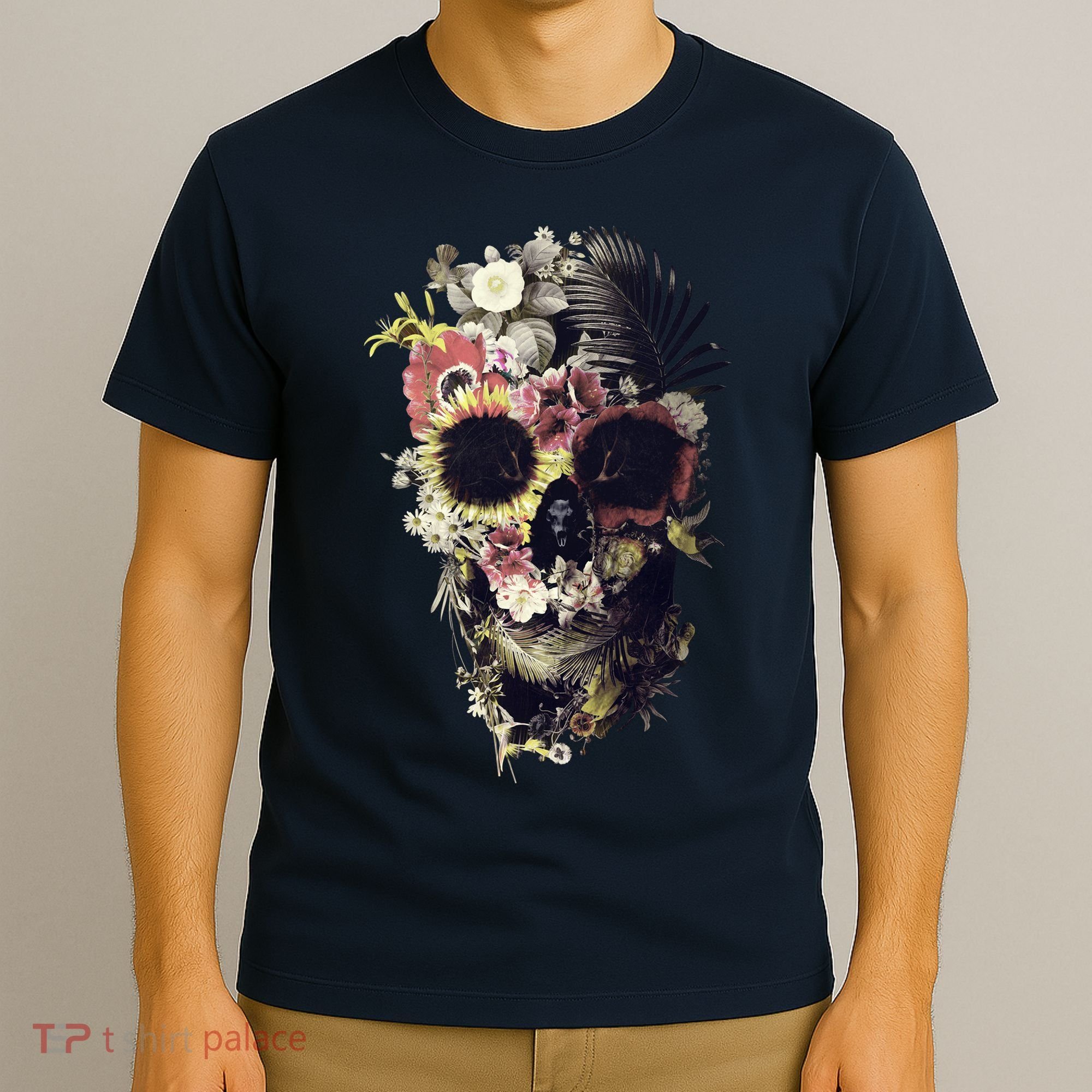 Bloom Skull Sunflower T-Shirt