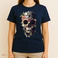 Bloom Skull Sunflower T-Shirt thumb 4