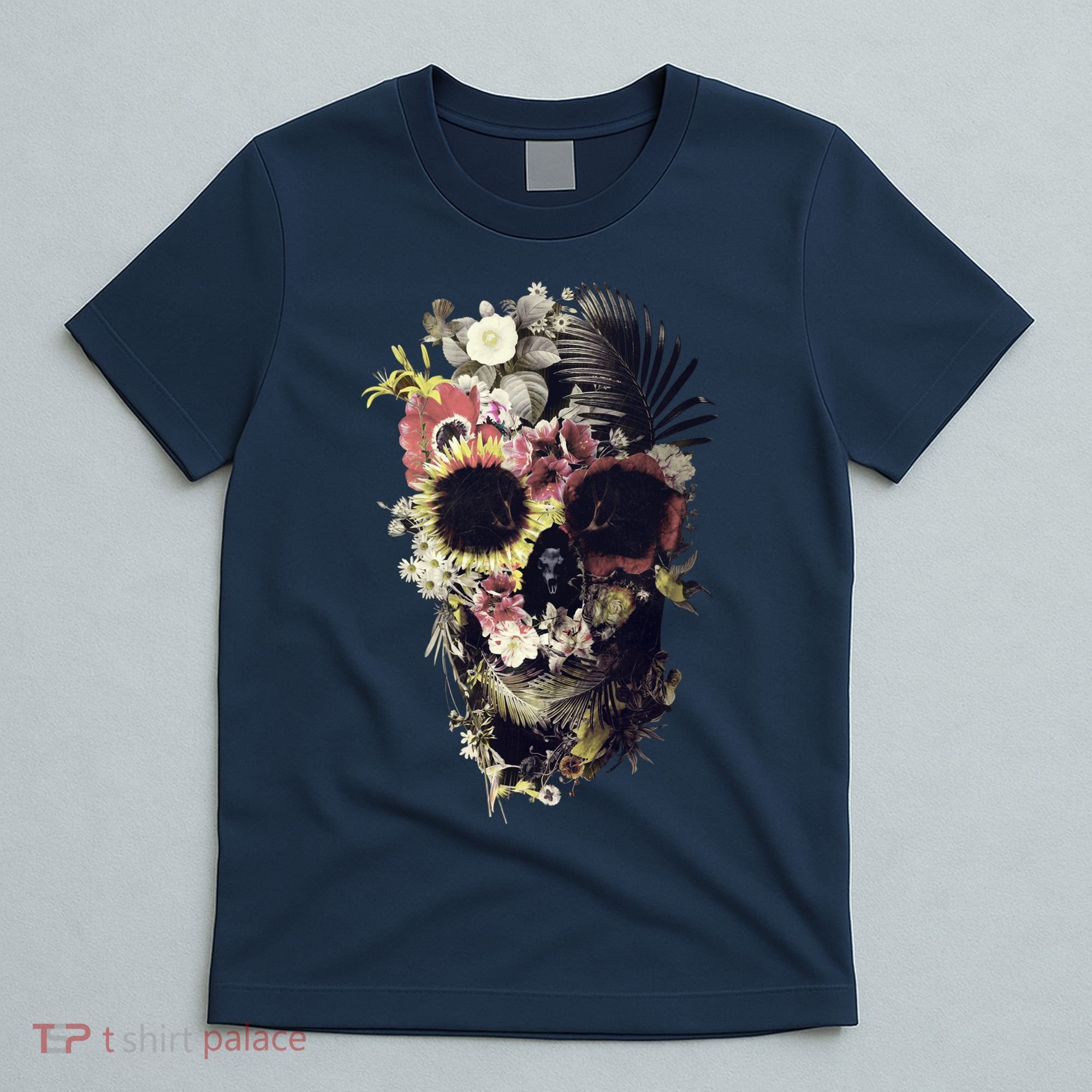 Bloom Skull Sunflower T-Shirt
