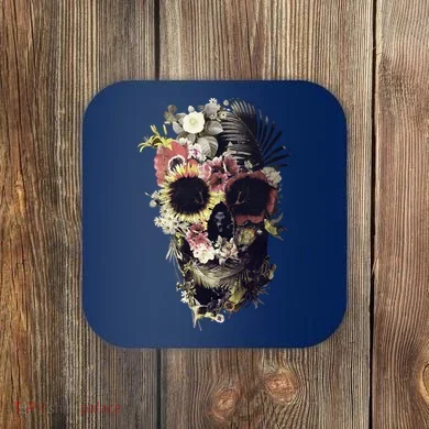 Bloom Skull Sunflower Coaster
