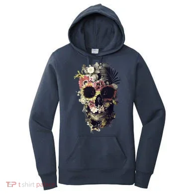 Bloom Skull Sunflower Women's Hoodie