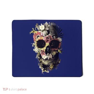 Bloom Skull Sunflower Mousepad
