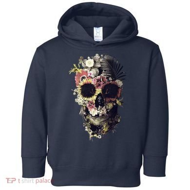 Bloom Skull Sunflower Toddler Hoodie