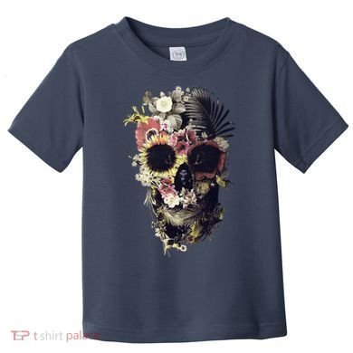 Bloom Skull Sunflower Toddler T-Shirt