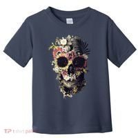 Bloom Skull Sunflower Toddler T-Shirt thumb 0