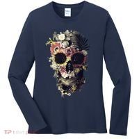 Bloom Skull Sunflower Women's Long Sleeve Shirt thumb 0