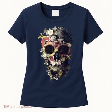 Bloom Skull Sunflower Women's T-Shirt